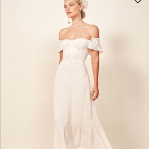 Reformation Butterfly dress in Ivory NWT